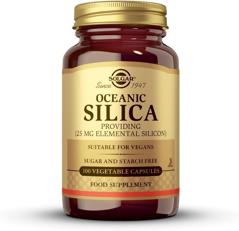 Solgar Oceanic Silica Vegetable Capsules, 25 Mg, 50 Count