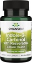 Swanson Indole-3-Carbinol με ρεσβερατρόλη - I3C συμπλήρωμα Προώθηση Κυτταρικής Προστασίας - Φυσικό συμπλήρωμα για να βοηθήσει τη διατήρηση της υγιούς ισορροπίας ορμονών - (60 κάψουλες, 200mg το καθένα)
