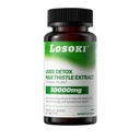 Liver Detox Supplement, Milk Thistle Extract, Turmeric, Artichoke & Glutathione – Supports Liver Health & Antioxidant Function – 60 Tablets