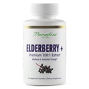 Paradise Herbs Elderberry με εκχύλισμα ψευδαργύρου, υποστηρίζει φυσική άμυνα του σώματος, Super Poent, Ultra Pure, Vegan, Non GMO, Gluten Free, 60 κάψουλες χορτοφάγων