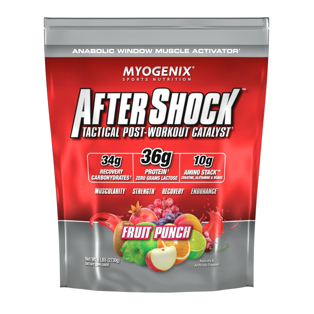 Myogenix μετά το σεισμό μετά την προπόνηση - μυϊκή ανάπτυξη σκόνη πρωτεΐνης ορού γάλακτος — επιταχύνει την ανάπτυξη των μυών και την αποκατάσταση - υποστηρίζει κοινή υγεία και επαναπληρώνει Glycogen — Punch φρούτων, 6 lbs