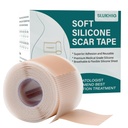 Silicone Scar Sheets (1.6"x 79" Roll-2M), Silicone Scar Tape for Scar Removal Treatment, Reusable Silicone Scar Strips for C-Section, Keloid, Burn, Acne, Surgical Scars