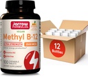 Jarow Formulas Ultra Strength Methyl B-12, Συμπλήρωμα διατροφής για την παραγωγή Cellular Energy, 100 Tropical-Flavored Chewable Tablets, Μέχρι 100 ημέρες προσφοράς, Συσκευασία των 12