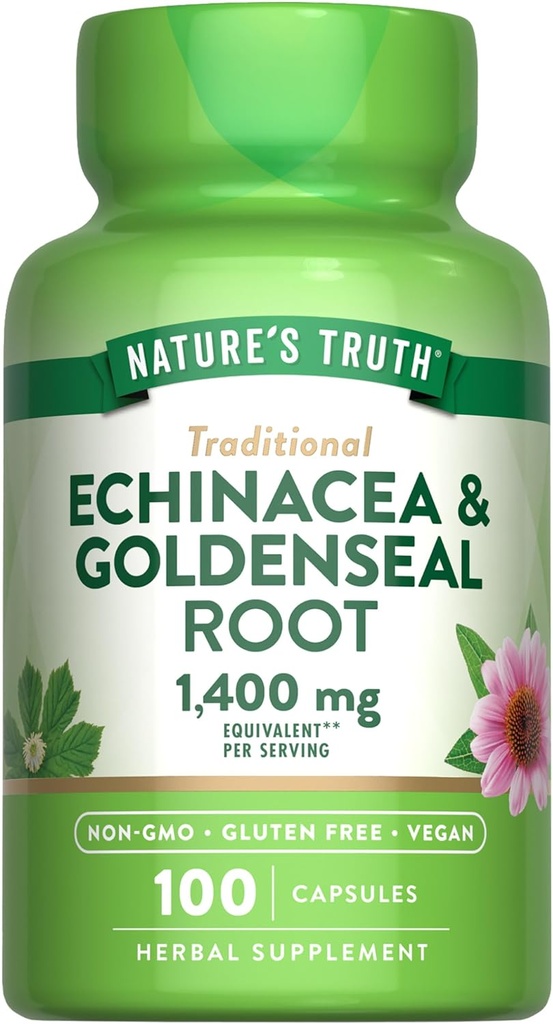 Nature's Truth Echinacea Goldenseal Capsles 