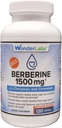 Wonder Laboratories Surperior Απορρόφηση Βερβερίνη HCL 1.500mg + Κανέλα, Χρώμιο, και BioPerine Συντήρηση για Γλυκόζη, Καρδιά & Ανοσοποιητικό Σύστημα Υγεία Γλουτένη & GMO Δωρεάν - 120 Κάψουλες