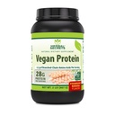 Herbal Secrets Vegan Protein | 28 Grams Protein | 23 Servings | 6.2 Grams BCAA Supplement | Made in USA (2 Lb, Strawberry Banana)