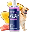 Ειλικρινής Paws Wild Αλάσκας Salmon Oil για σκύλους & γάτες – Ωμέγα 3 Fish Oil συμπλήρωμα για το δέρμα, το παλτό, κοινή & καρδιά υγεία – Φυσικό, με βιώσιμη προέλευση, 8 oz