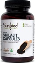 Sunfood Superfoods Shilajit Capsules - Pure Shilajit Resin for Women & Men, Ancient Himalayan Extract with Fulvic Acid, Minerals, Shilajit Powder Pills - 90 Capsules