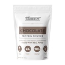 JUST INGREDIENTS Protein Powder - Chocolate, Grass-Fed Whey, Organic Whole Food Blend, Gluten-Free, Keto-Friendly - 15 Servings, 24g Protein