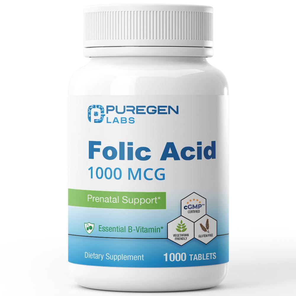 Εργαστήρια Puregen Φολικό οξύ 1000 mcg Δισκία 