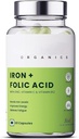 Βιολογικά Σιδήρου + Folic Acid συμπλήρωμα με ψευδάργυρο, βιταμίνη C & βιταμίνη B12 