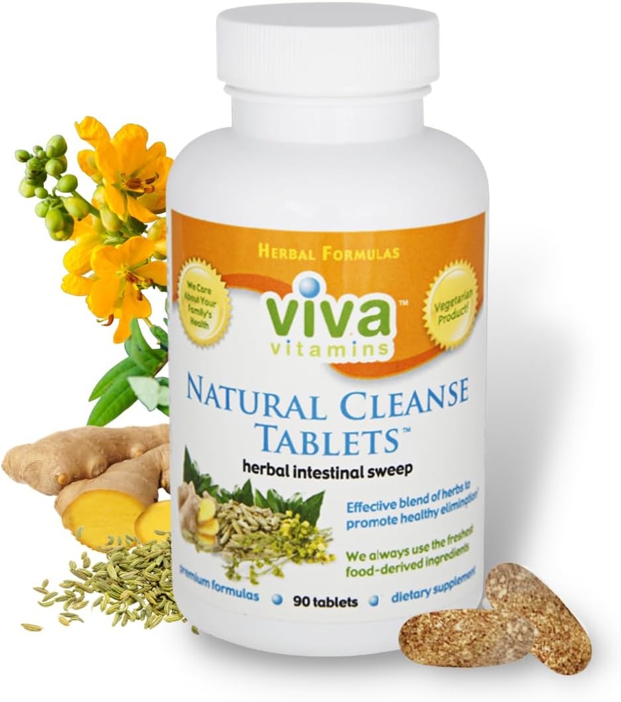 Natural Cleanse - Laxatives Senna Tablets for Colon Cleanse, Gut Cleanse, and Stool Αποσκληρυντές, Bloating and Constipation Relief for Women & Men, Colon Broom Supplement, Non- GMO, Vegan - 90 Tablet