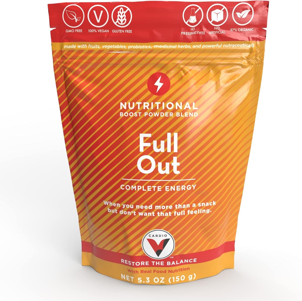 FullOut - 30 Εξυπηρετεί Nutrient-Packed Daily boosts for Jitter-free Sustainable Energy Βελτιώστε τη συνολική απόδοση και αντοχή του σώματος Ενισχύει τη συνολική υγεία και την ασυλία