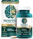 NEURIVA Ultra Decaffeinated Clinically Tested Nootropic Brain Supplement for Mental Alertness, Memory, Focus & Concentration, Cognivive, Neurofactor, Phosphatidylserine, Vitamins B6 B12, 60 Κάψουλες