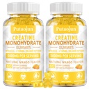 Creatine Monohydrate with Vitamins D3 & B12 | Sugar-Free Hydrolyzed Collagen & Creatine Gummies | 120 Count