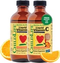 CHILDLIFE ESSENTIALS Liquid Vitamin C - Pure Vitamin C Liquid Supplement for Kids, Immune System Support, Natural Orange Flavor, 4 Fl Oz (Pack of 2)