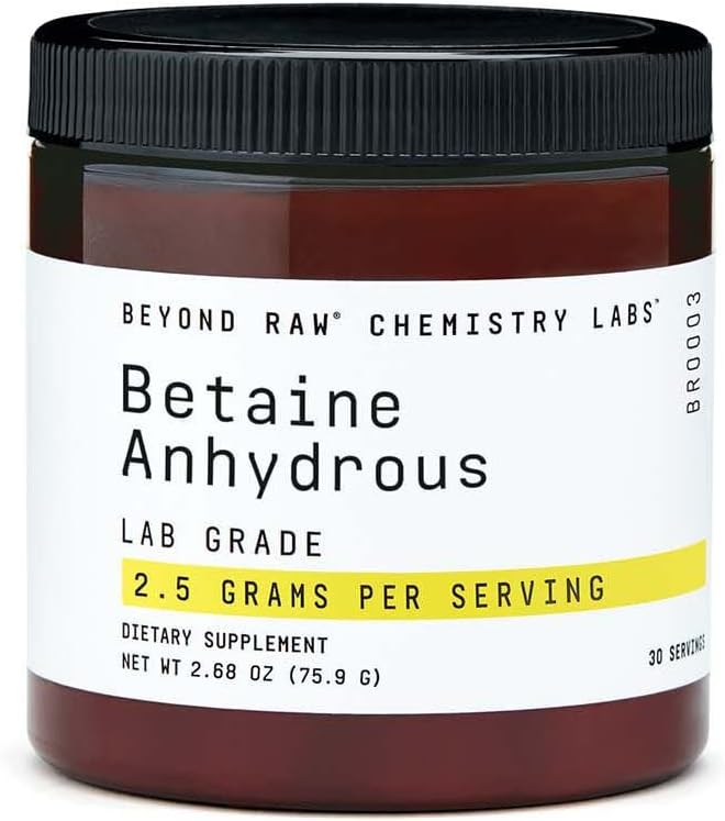 BEYOND RAW Εργαστήρια Χημείας Betaine Anhydrus Powder 
