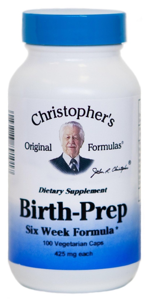 Christopher's Original Formulas Birth-Prep Capsules 100 ct - Φυτική ανάμειξη για Αναμενόμενες Μητέρες - Υποστηρίζει τη φυσική προετοιμασία για το τοκετό