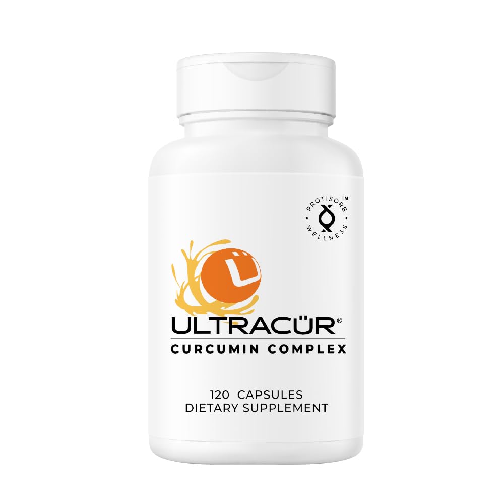 UltraCur Curcumin Complex Supplement - Ultra Bioδιαθέσιμη Υψηλή Απορρόφηση Turmeric Curcumin Supplement for Joint, Muscle & Brain Support - Πατενταρισμένο Protisorb για Premium Απορρόφηση – 120 Κάψουλες
