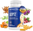 Intestinal Repair Supplement with Glutamine and Herbs for Leaky Gut, Prebiotic Support, Relief from Bloating, Gas, Constipation | SIBO | Veggie Caps | 60-Day Supply – Leaky Gut-X