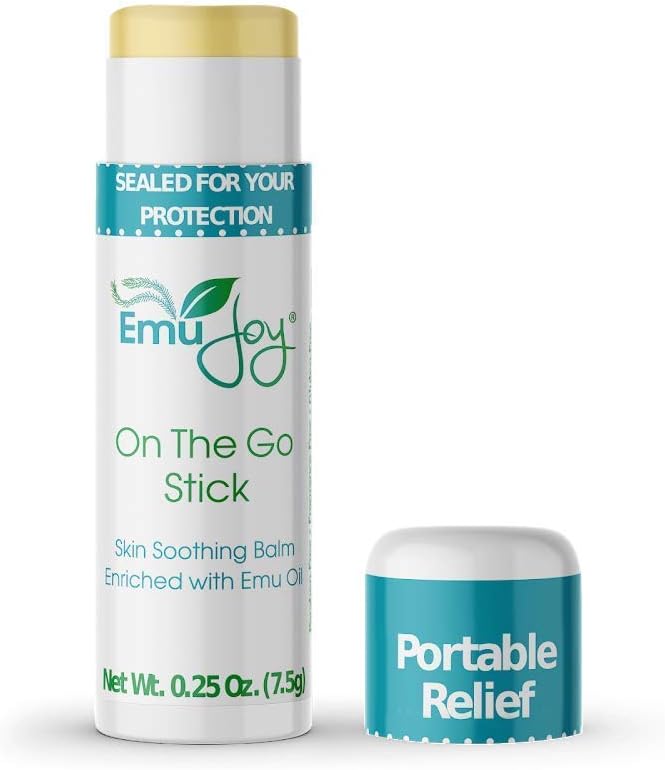 Emu Joy On The Go Anti Itch Cream Stick - Burn Cream, Bug Bite Itch Relief Stick First Aid για Scratches, Stings, Burns, από Mosquito, Bed Bugs, Bee Sting Relief (1pk)