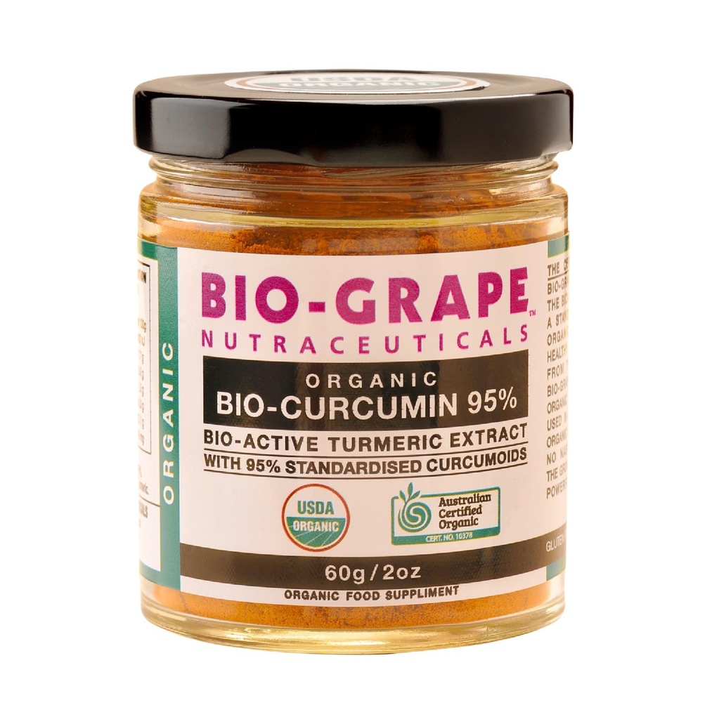 Turmeric Curcumin Extract, 95% bio antioxidant, USDA Organic Turmeric Powder, 60g dose Curcumin, Supplements for Joint Support and high Absorption to Boost Immune Support.