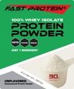 Whey Isolate Protein Powder Unflavored - 30g Protein Powder - Kosher, Halal, Keto, Clean Label, Fast Protein - 2LB 30 Μερίδες
