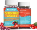 2 Pack Berberine Gummies 1200mg with Ceylon Cinnamon 200mg, Milk Thistle Extract & Turmeric, Vegan Berry Flavor, Non-GMO, Gelatin-Free, Gluten-Free, 120 Count