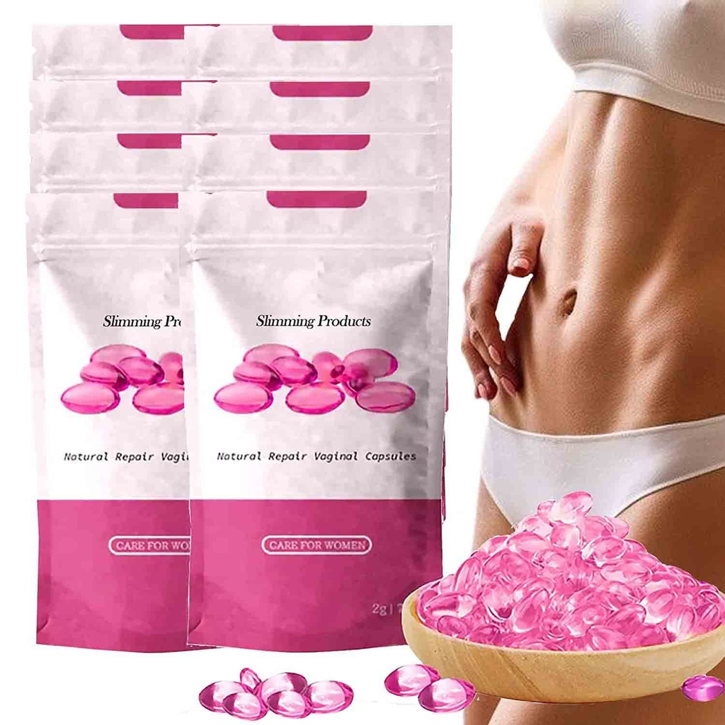 Instant Anti-Itch Detox Slimming Products, Natural Detox Viginal Capsulesa, Natural Detox Viginal Gel (8Bag-B)