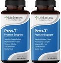 Pros-T - Συμπλήρωμα υποστήριξης Prostate - Saw Palmetto, Phytosterol, Ψευδάργυρος, Νέτλ, Βιταμίνη D-3 & B6 - Προώθηση Υγιεινή λειτουργία Prostate & κανονική ροή ούρων - Βελτίωση ιστού - 60 Softgels (πακέτο του 2)