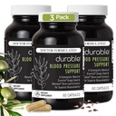 Durable Blood Pressure - Benolea Olive Leaf & Enovita Grape Seed Extract, Two-in-One Formula, Boosts Nitric Oxide, Supports Vascular Health, Made in USA, Doctor-Formulated (60 Count (Pack of 3))
