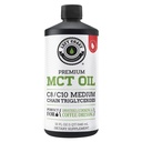 100% λάδι καρύδας MCT Υγρό - MCT Oil C8 C10 για διαρκή ψυχική ενέργεια & Focus Υποστήριξη Μεγάλη για smoothies Σαλάτες Καφές & Περισσότερα - Palm Free Vegan Keto & Παλαιοφιλικό 60+ Υπηρεσίες (32 Fl Oz)
