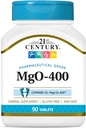 21ος αιώνας mgO 400 mg δισκία, 90 Count, Ποικιλία