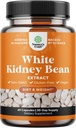 White Kidney Bean Extract Carb Blocker - White Kidney Beans συμπλήρωμα για το μεταβολισμό Boost & Ευκολία θερμίδες από Starchy τροφίμων - Συμπληρώματα ελέγχου υδατανθράκων - 60 κάψουλες