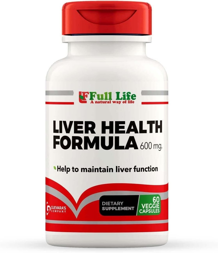Full Life Liver Health Formula - Συμπλήρωμα διατροφής - 60 κάψουλες λαχανικών