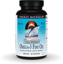 Πηγή Φυσικό ΑρκτικόΚαθαρό Ultra Potency 850 mg Omega-3 ιχθυέλαιο - 60 Softgels