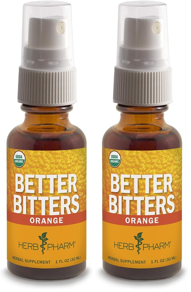 Βότανο Pharm Καλύτερα Bitters Πιστοποιημένα Βιολογικά Digestive Bitters, Πορτοκάλι, 1 Ουγγιά (πακέτο του 2)