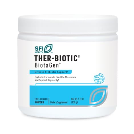 SFI Health Klaire Labs Biotagen Powder - Prebiotic Inulin, Beta-Glucan & Arabinogalactan to Support Gut Microbiota (30 Servings, 150 Grams)