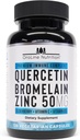 Quercetin 500mg Supplement with Sambucus Elderberry, Bromelain, Vitamin C, Zinc 50mg, & Vitamin D3 5000 IU - Antioxidant & Immune Health Support Zinc Quercetin