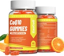 CoQ10 Gummies 200mg, Vegan συμπλήρωμα για την παραγωγή ενέργειας, μη ΓΤΟ, Χωρίς γλουτένη (120 Gummies)
