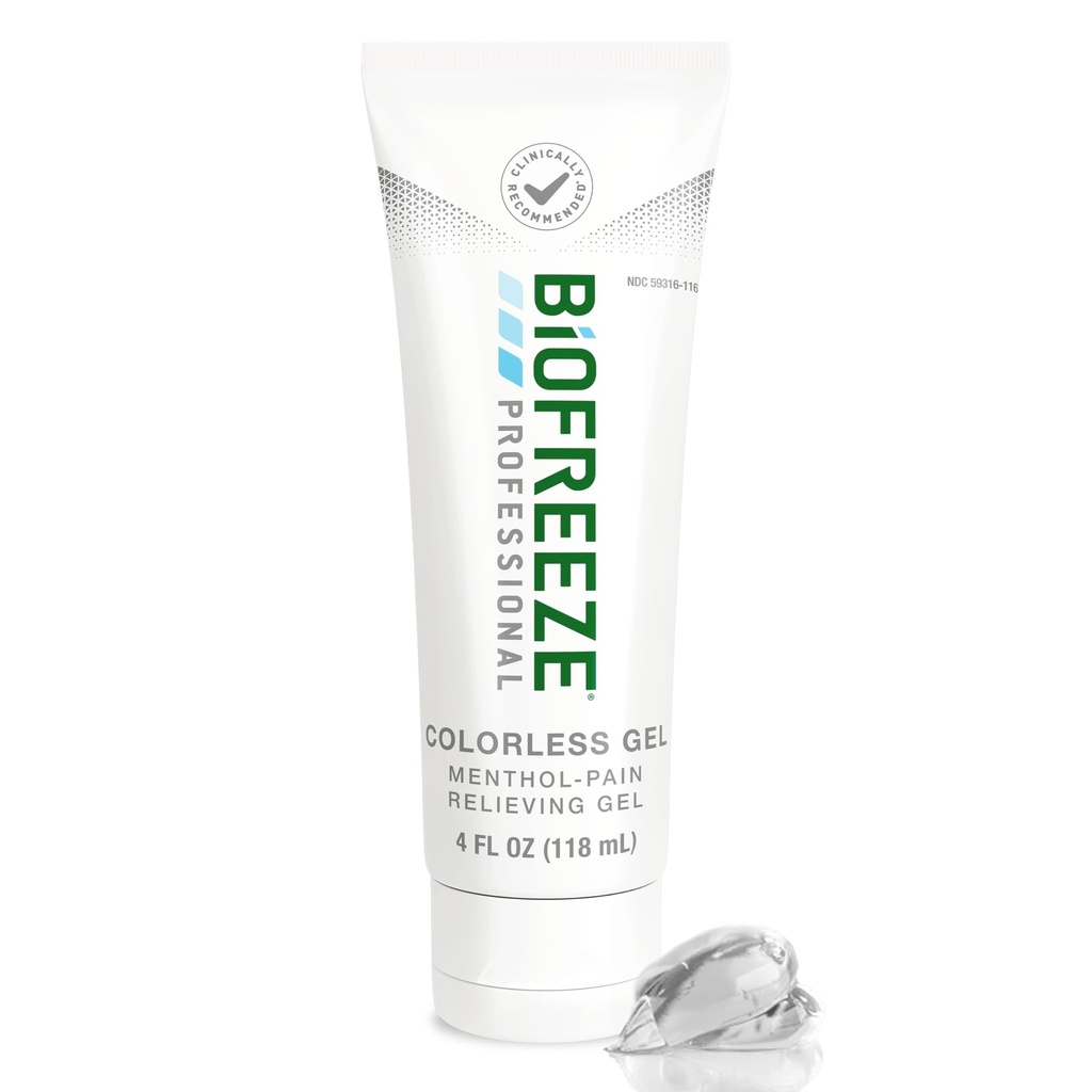Biofreeze Professional Gel Pain Relief, γόνατο & κάτω οσφυαλγία Reliver, Αρθρίτιδα Πόνος Reliever, Sore Muscle Relief, Neck Pain Relief, Cooling Joint Pain Relief, Άχρωμο Menthol Gel 4 Fl Oz