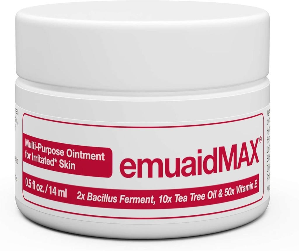 EMEAIDMAX Ointment for Ichy Skin, Maximum Strength Treatment for Athlete's Foot, Psoriasis, Jock Itch, Rash, Eczema, Ψυχρό έλκη, Κυψέλες, και Μόλυνση Μαγιάς, 0.5oz