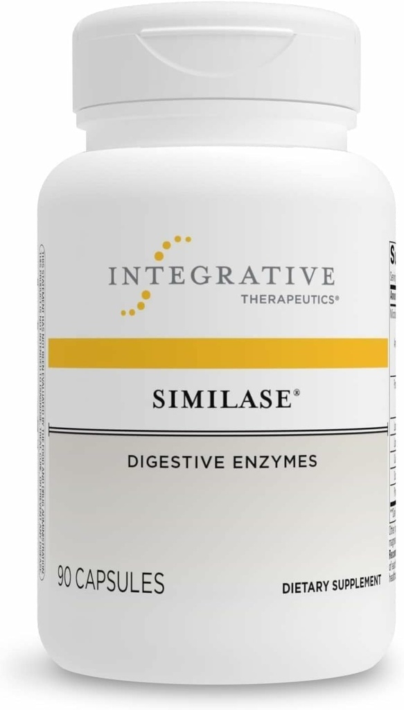 Ολοκληρωτικά Θεραπευτικά Similase - Digestive Enzyme Συμπλήρωμα για Ενήλικες - Υποστηρίζει Πέψη και αφομοίωση των θρεπτικών συστατικών * - Γαλακτο-ελεύθερο & Vegan - 90 Count (45 Servings)