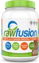 Rawfusion- Vegan Protein Powder, Natural Chocolate - 30 Servings, 21g of Plant Based Protein, Low Net Carbs, Non-Dairy, Gluten/Lactose Free, Soy Free, Kosher, Non-GMO, 2lbs Pound