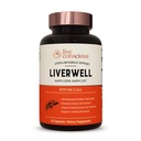 LiverWell Liver Cleanse, Rejuvenation, Μεταβολική Υποστήριξη - Συμπλήρωμα ήπατος για την ηπατική υγεία w/Highly Bioδιαθέσιμο εκχύλισμα γαϊδουράγκαθου γάλακτος, N-Acetyl Cysteine, Alpha Lipoic Acid, Ψευδάργυρος, Σελήνιο - 60 Caps