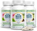Vital Hair Complex -Hair Growth Vitamins for Women and Men -Biotin & Vitamin B -Hair Growth Supplement for Healthy Hair Skin & Nails -Hormone & Gluten Free -Hair Vitamins for women