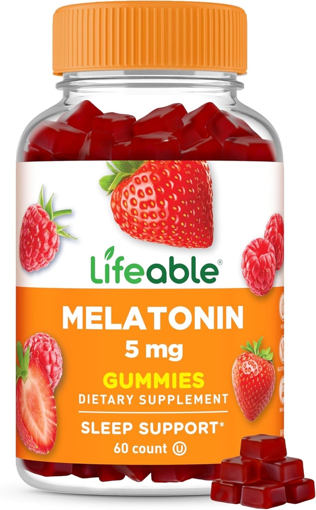 Ζωηρή μελατονίνη 5mg Gummies 