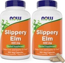 Τώρα Slippery Elm 400 mg, 300 κάψουλες χορτοφάγων (πακέτο των 2)