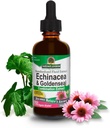 Απάντηση της φύσης Echinacea & Goldenseal με οργανικό αλκοόλ, 2-Fluid Ουγγιά