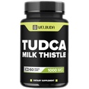 WELBUDA 1000mg Tudca Supplement with Milk Thistle Extract - 60 Vegan Capsules - Support for Immune System, Digestion Health, Body Purification & Brain Health